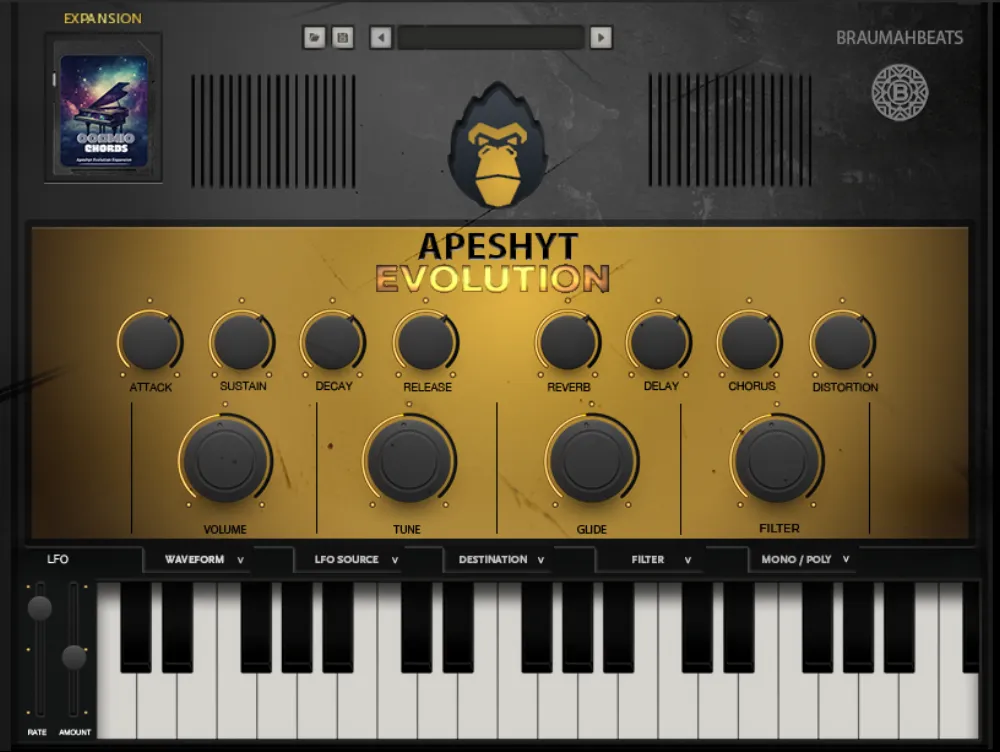 Apeshyt Evolution Chords plugin interface