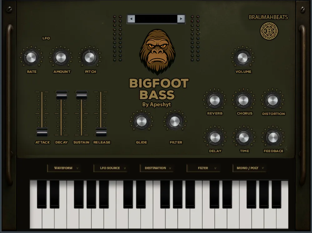 Bigfoot Bass plugin interface