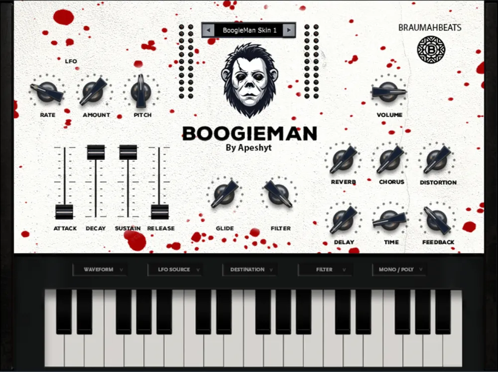 Boogieman Synth plugin interface