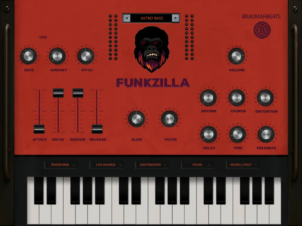 Funkzilla Synth plugin interface