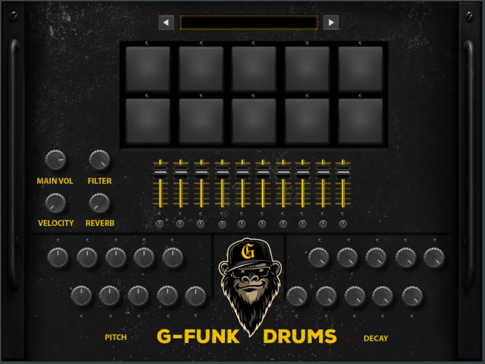 G-Funk Drums plugin interface