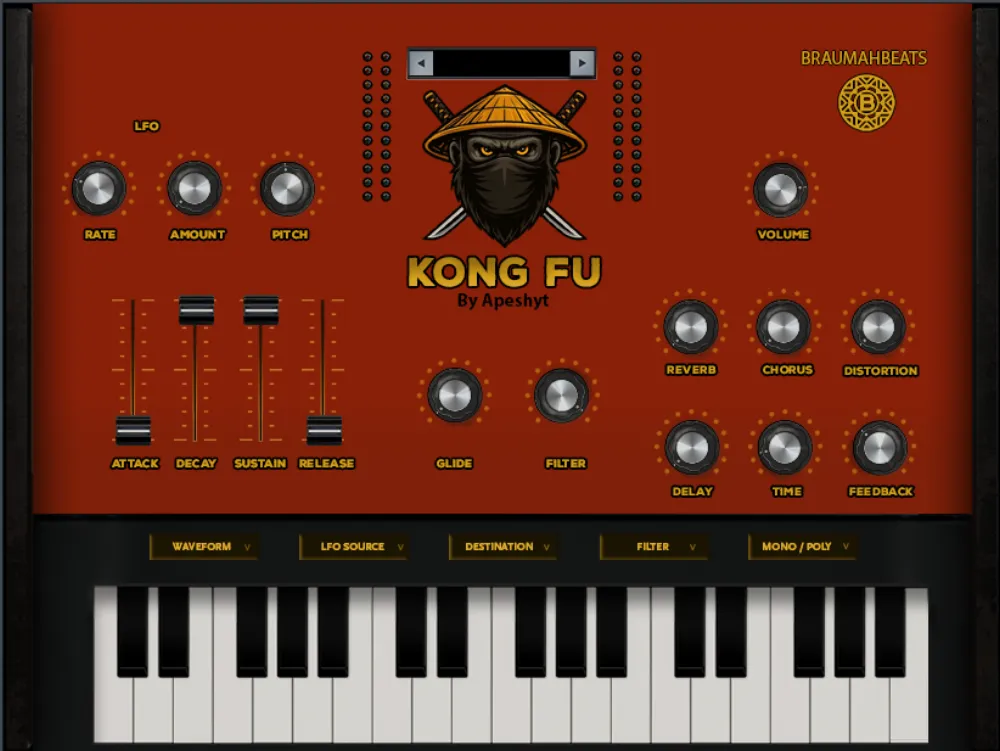 Kong Fu Synth plugin interface