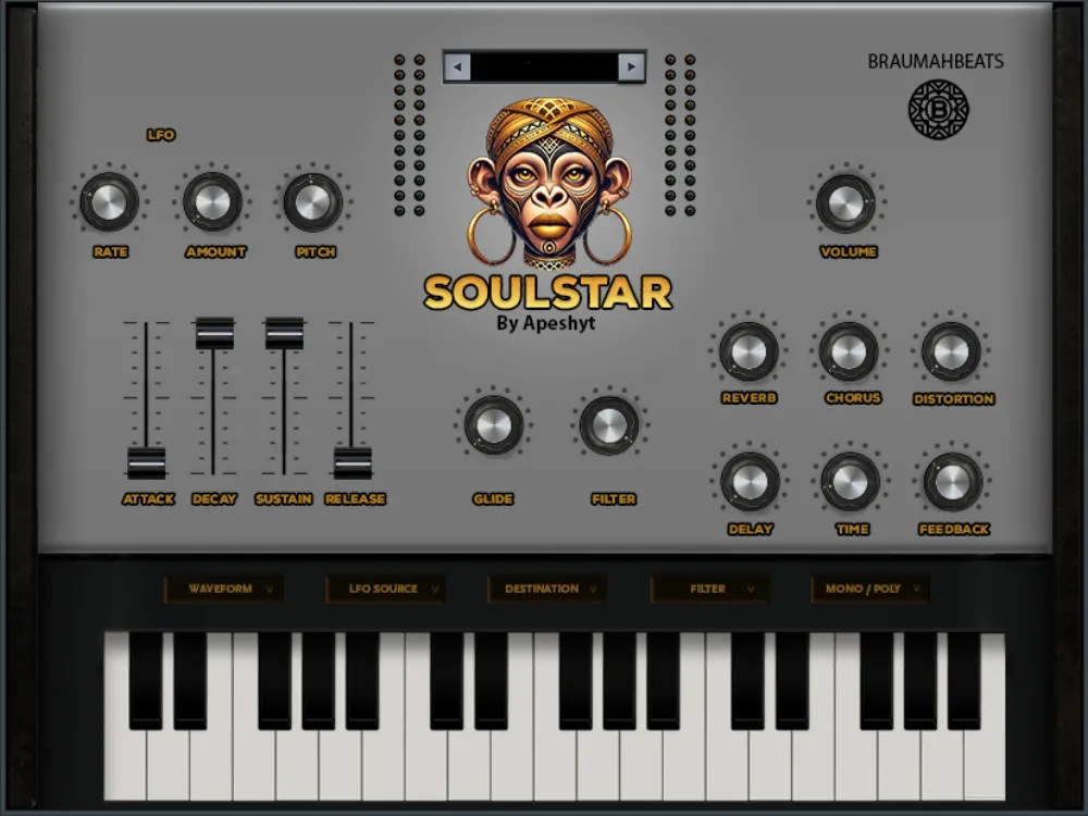 Soulstar Synth plugin interface
